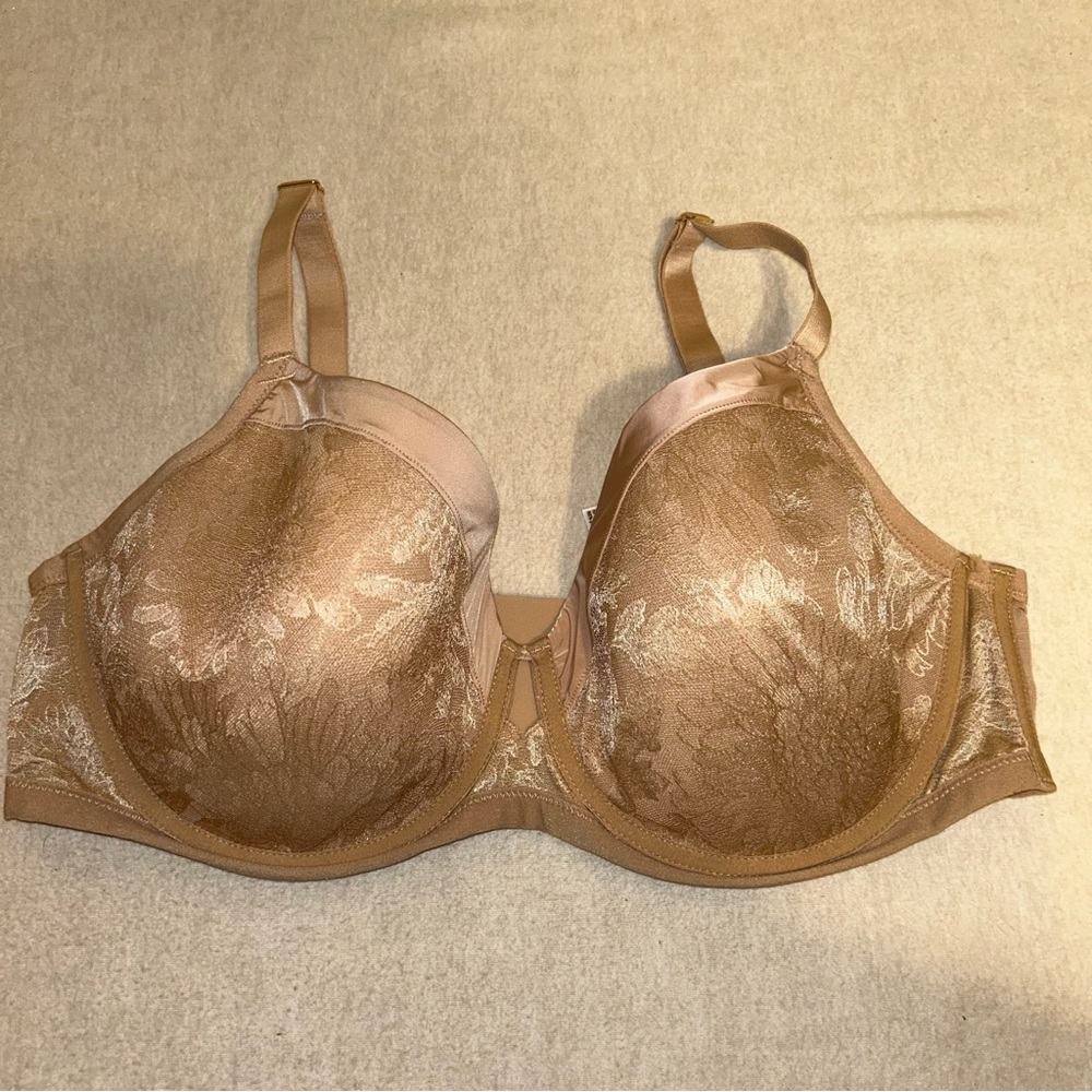 Soma‎ Lightest Lift Modern Coverage Unlined Amber Beige Bra Size 40DD